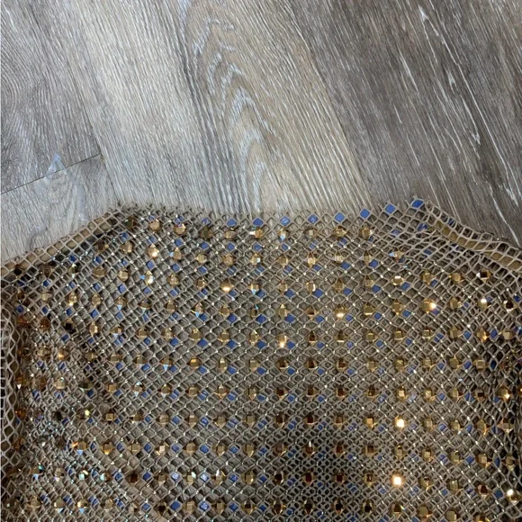 Brand New! Mew Mew Rhinestone Mesh Dress Size Medium - Picture 12 of 16